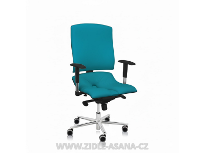 Ergonomická židle Ásana Steel Standard Textil Blue Ice 